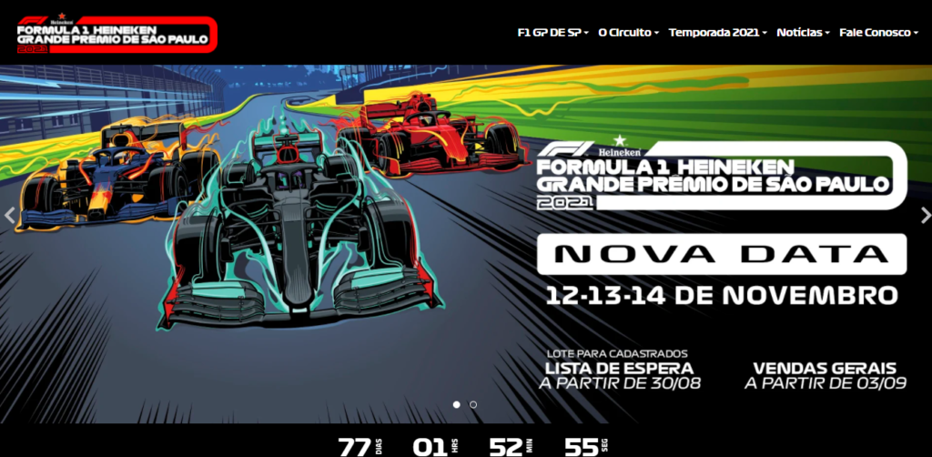 F1 adia GP de São Paulo para fim de semana de 12, 13 e 14 de novembro