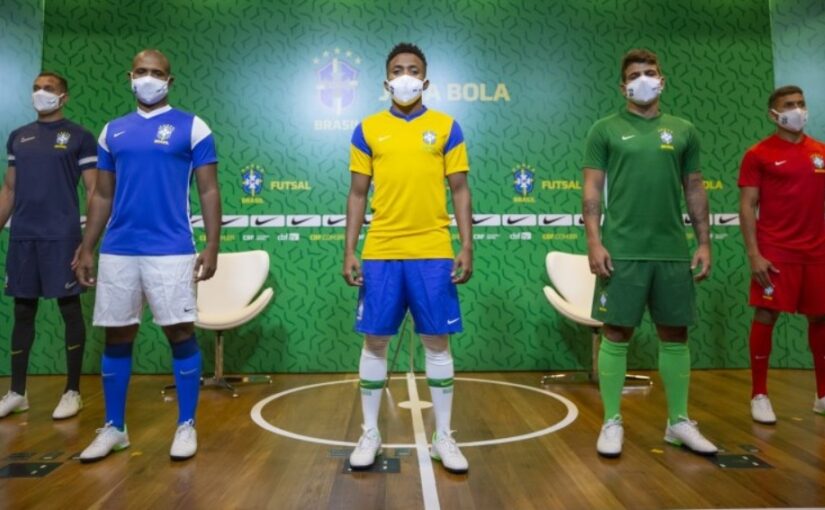 Nike lança primeiro uniforme com seleção brasileira de futsal - MKT  Esportivo