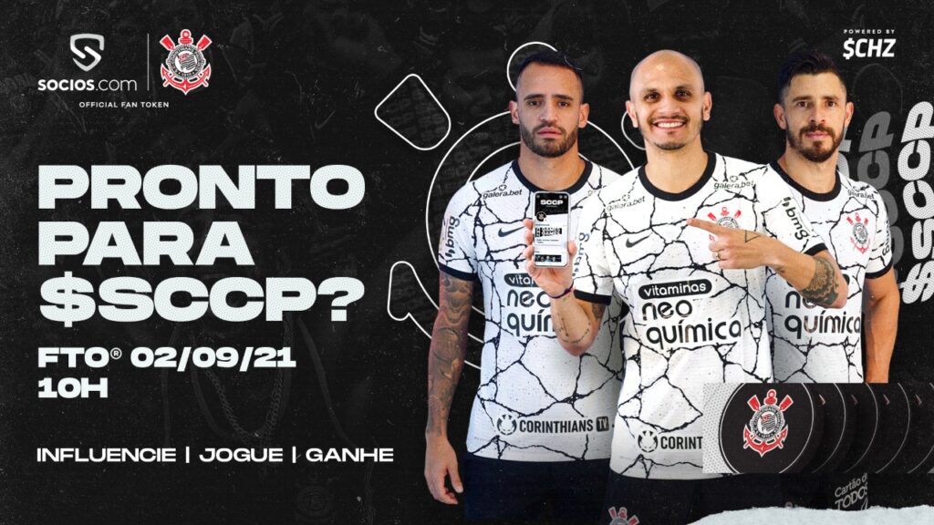 Corinthians terá oferta inicial do Fan Token $SCCP na quinta-feira