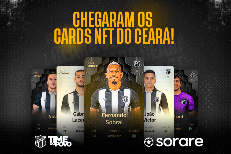 Ceará fecha com Sorare e terá cards digitais colecionáveis de jogadores à venda via NFT
