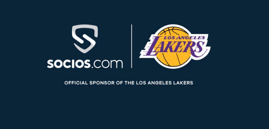 Socios.com fecha com Los Angeles Lakers e cresce na NBA