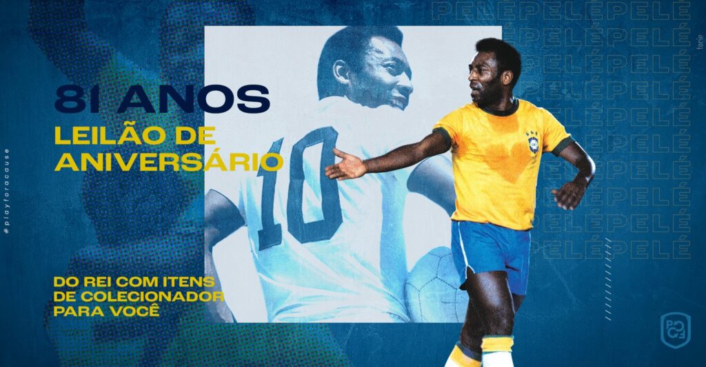 Play For a Cause promove leilões em homenagem ao Rei Pelé