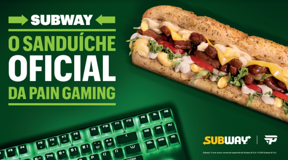 Subway chega aos eSports como sanduíche oficial da paiN Gaming