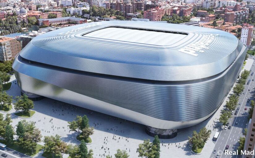 Gramado retrátil e palco de outras modalidades: conheça o novo Santiago Bernabéu