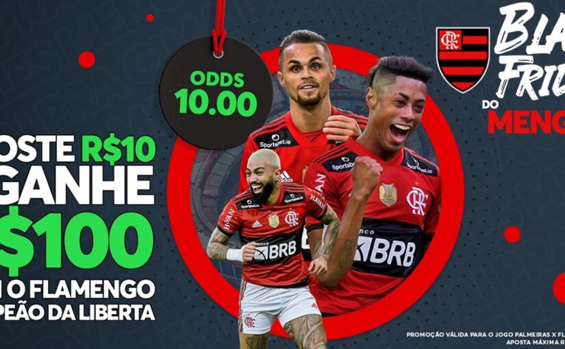 Sportsbet.io paga até R$ 100 em caso de título do Flamengo na Libertadores