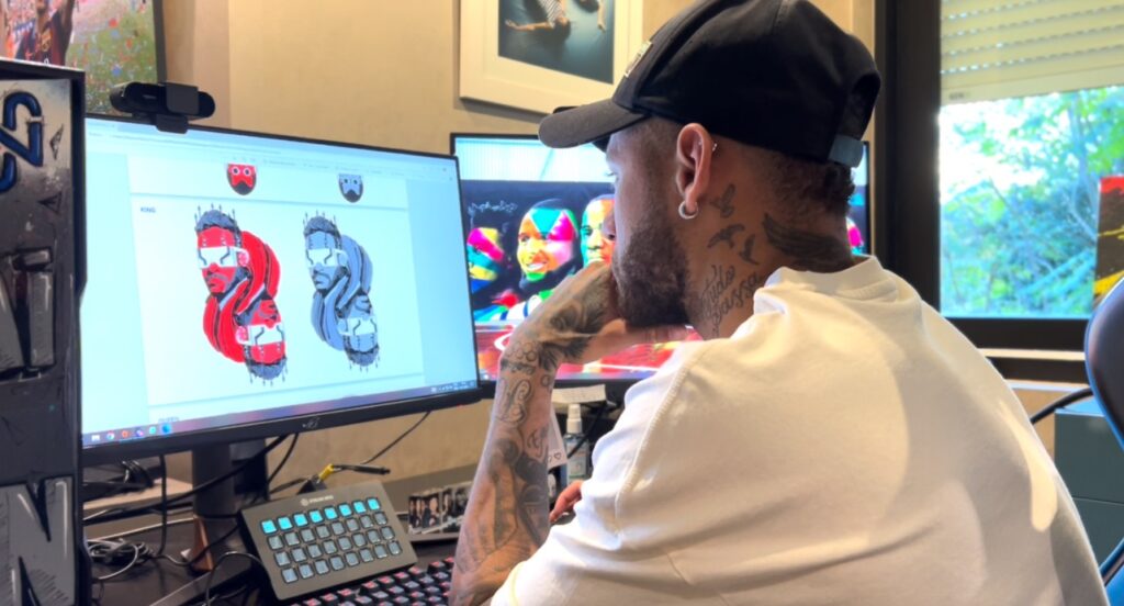 Embaixador do PokerStars.net, Neymar une forças com artista para criar baralho exclusivo
