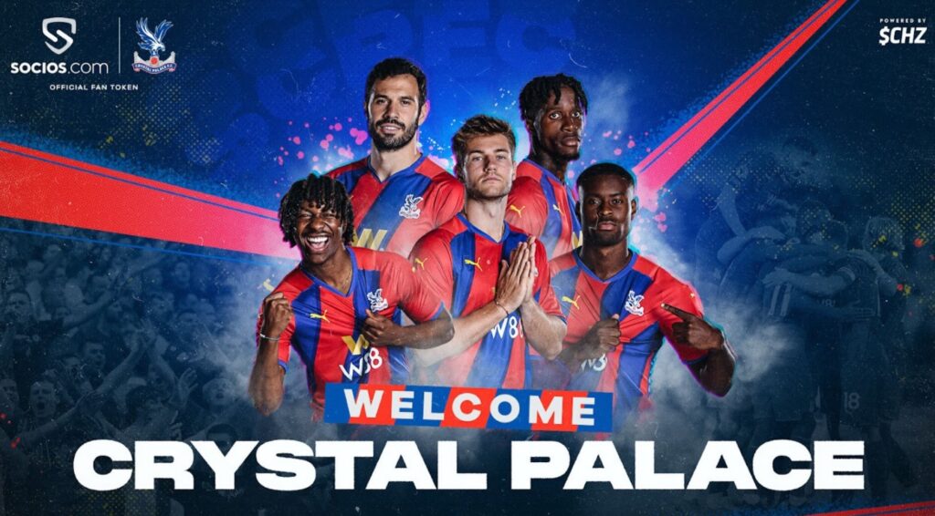 Crystal Palace torna-se o sexto da Premier League a fechar com a Socios.com
