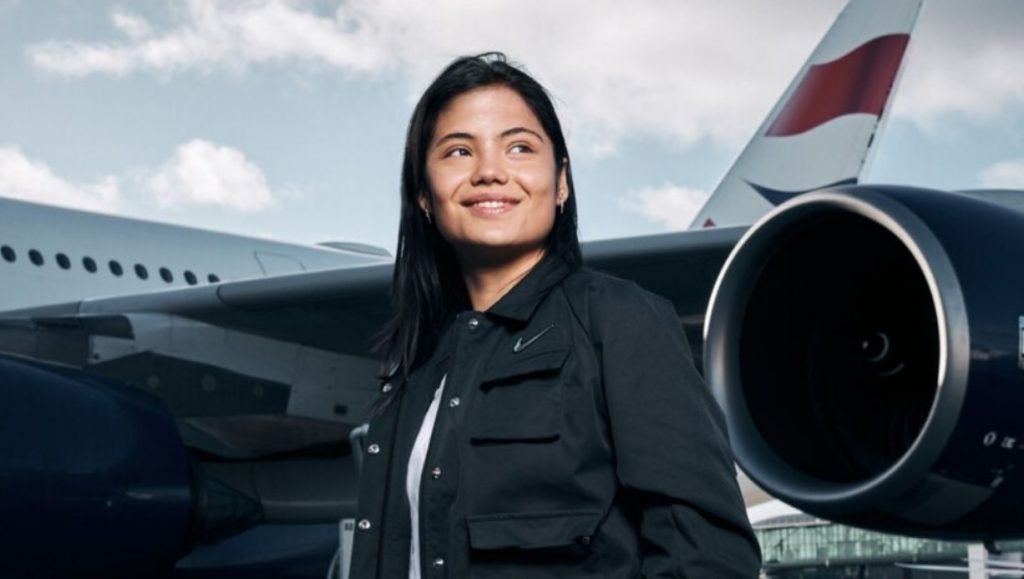 ‘Imparável’, Emma Raducanu é a nova embaixadora da British Airways