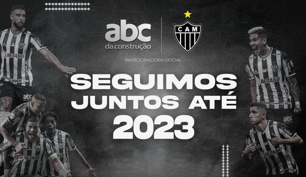 Atlético Mineiro e ABC da Construção renovam patrocínio até 2023