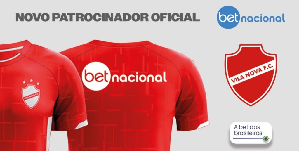 Betnacional é a nova patrocinadora do Vila Nova