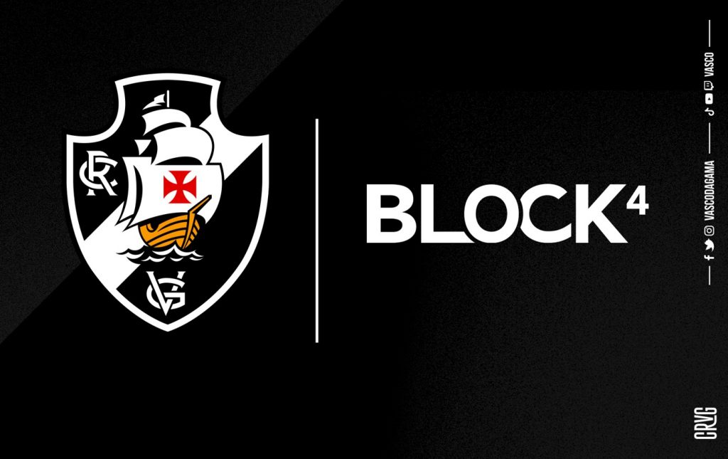 Vasco fecha parceria com Block4 para ingressos colecionáveis