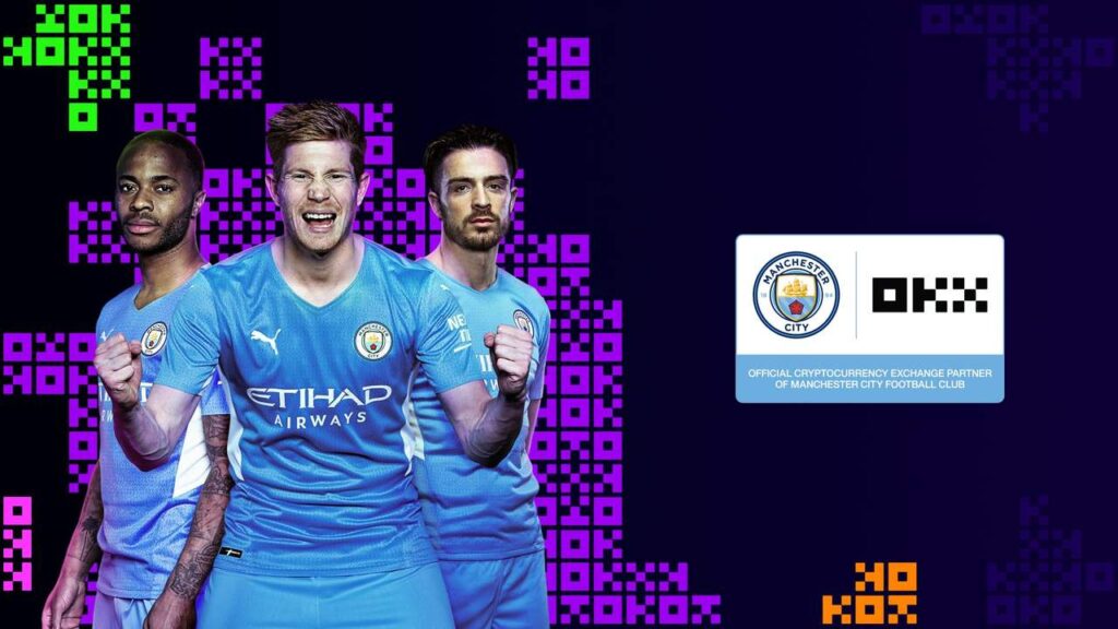 Manchester City fecha patrocínio com empresa de criptomoedas OKX