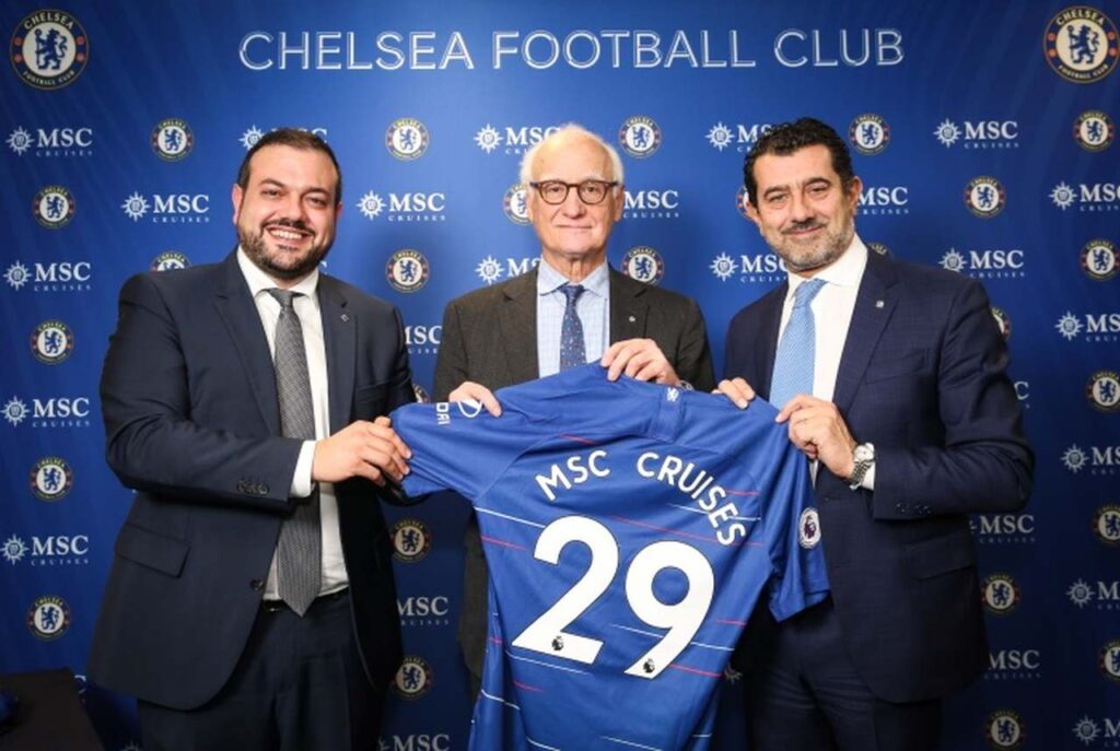 MSC Cruzeiros suspende parceria com o Chelsea