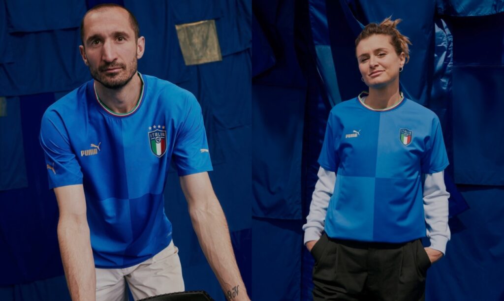 De saída, Puma apresenta nova camisa da Itália