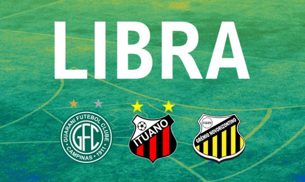 Grêmio Novorizontino, Guarani e Ituano anunciam adesão à Libra