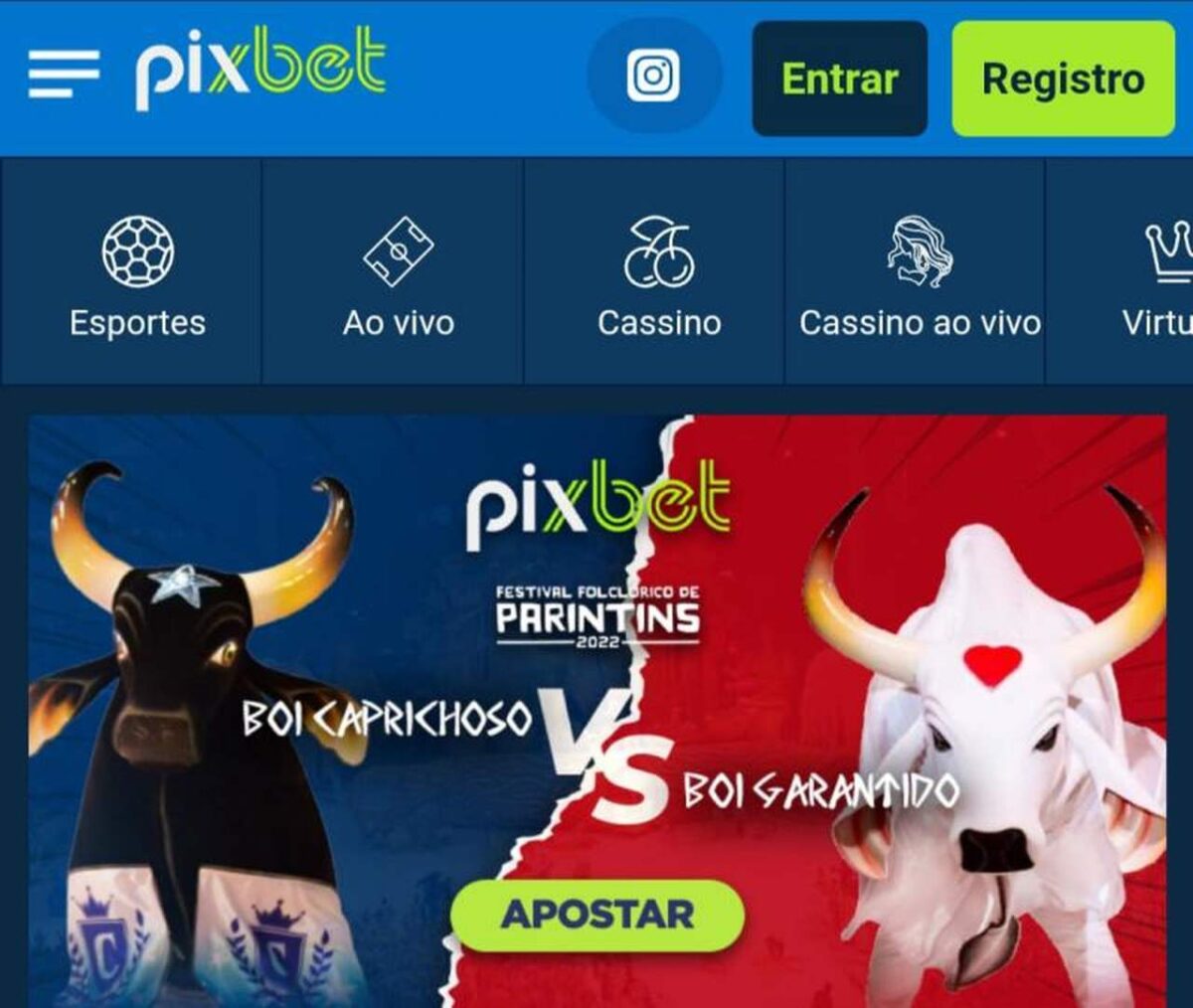 Casa de apostas Pixbet será patrocinadora dos Bois Garantido e Caprichoso