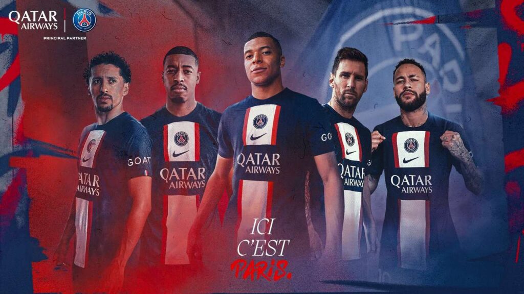 Ao apresentar nova camisa, PSG oficializa Qatar Airways como nova patrocinadora máster
