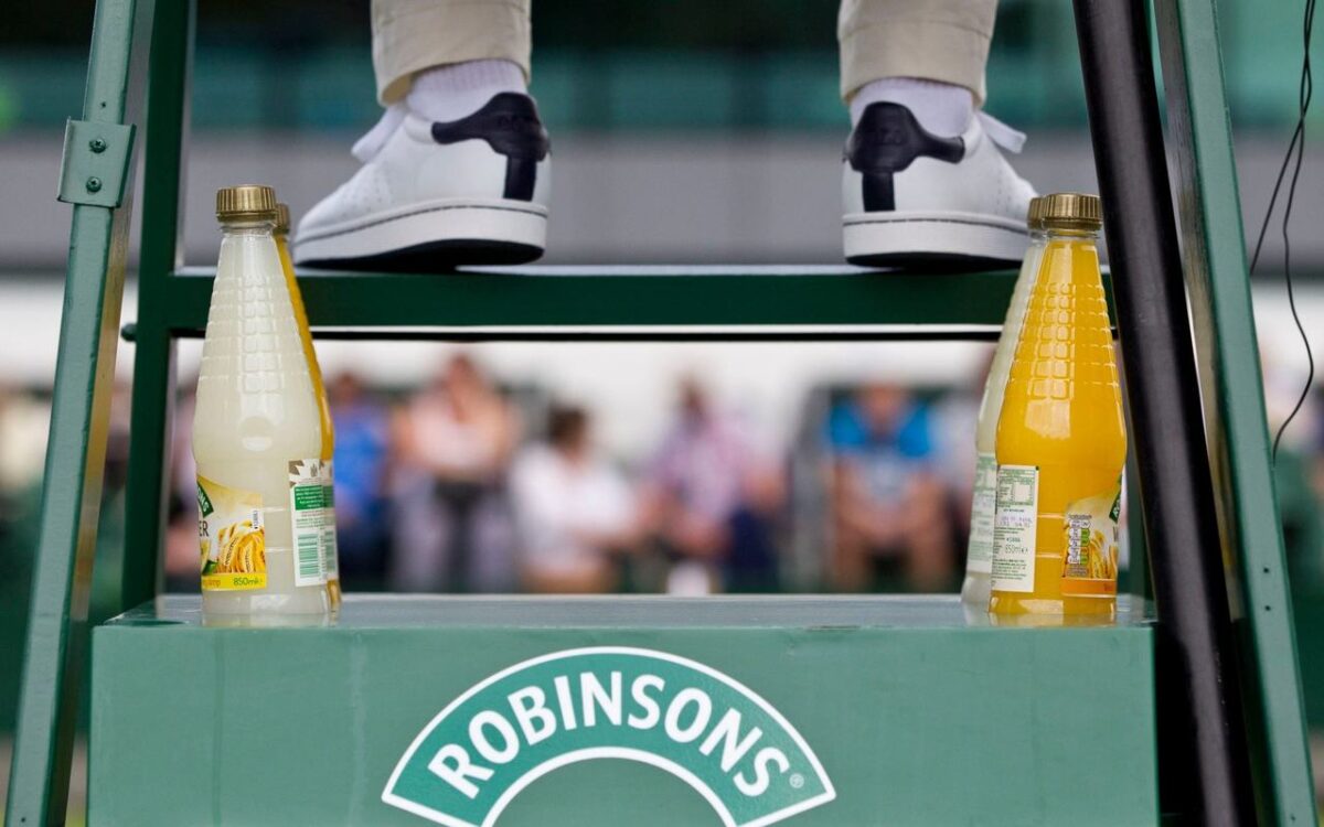 Wimbledon termina parceria de mais de 80 anos com marca de bebidas Robinsons