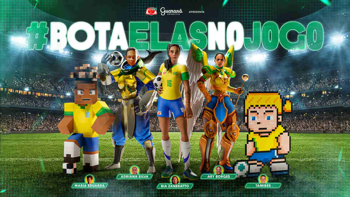 Guaraná Antarctica abraça movimento para inclusão de jogadoras brasileiras no universo dos games