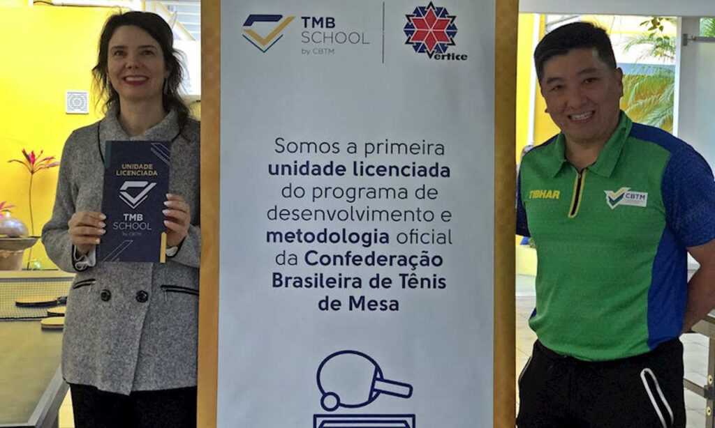 Iniciativa de fomento ao tênis de mesa, TMB School é lançado em colégio de São Paulo