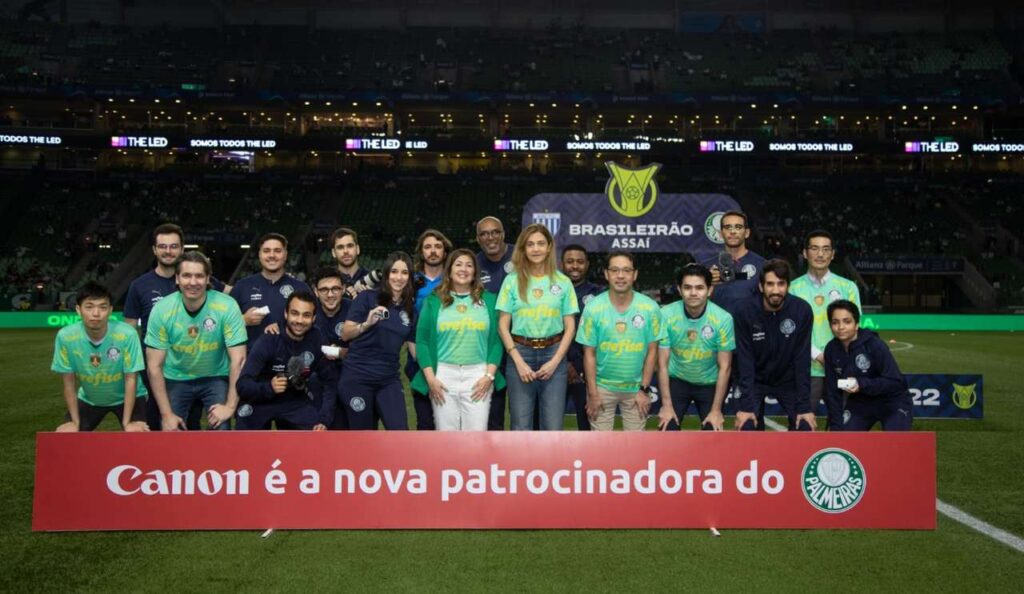 Canon é a nova patrocinadora do Palmeiras