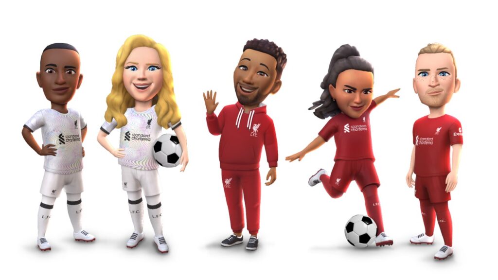 Liverpool fecha parceria com Meta e terá avatares personalizados