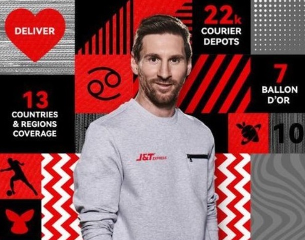 Lionel Messi se torna primeiro embaixador da J&T Express