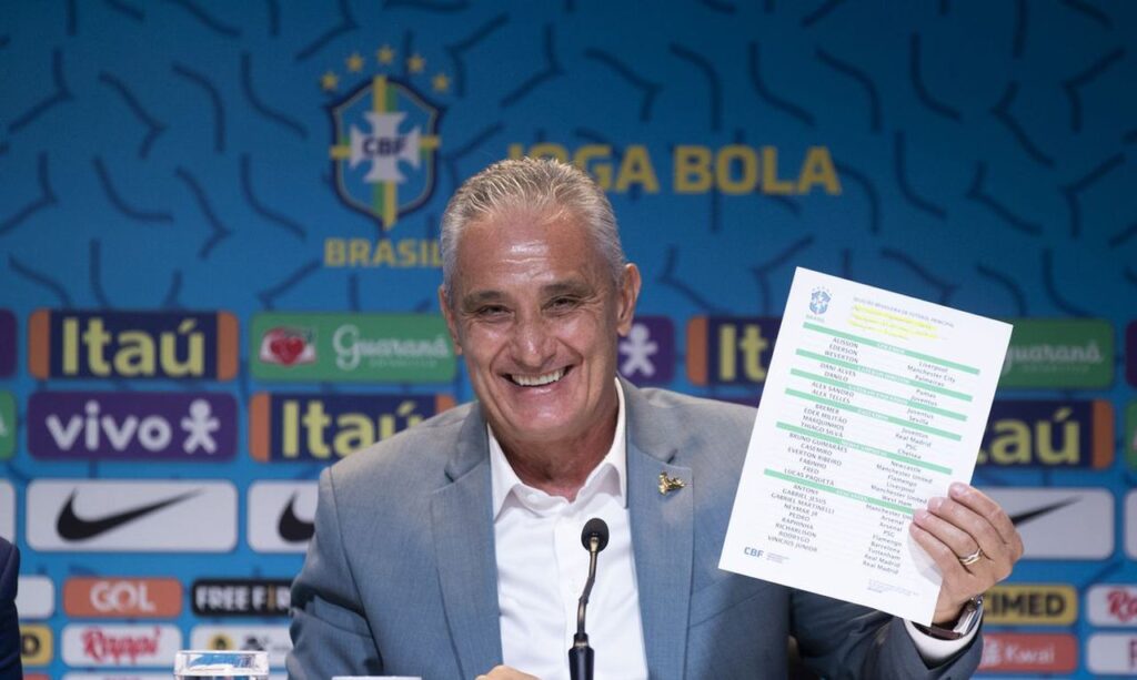 Compare a convocação da seleção brasileira com a do álbum oficial da Copa do Mundo 2022