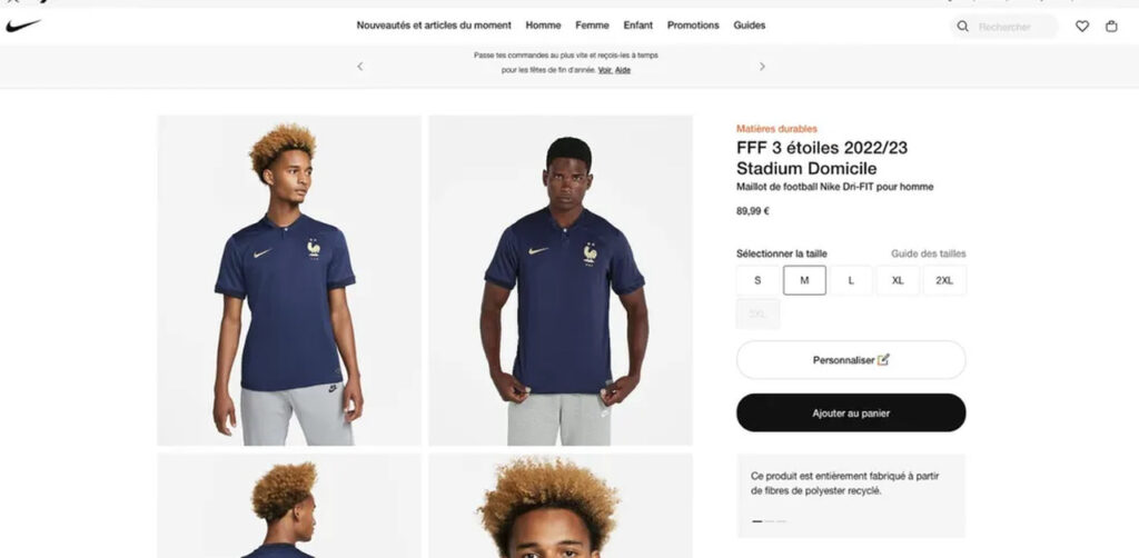 Nike disponibiliza camisa da França citando “três estrelas” e imagem viraliza