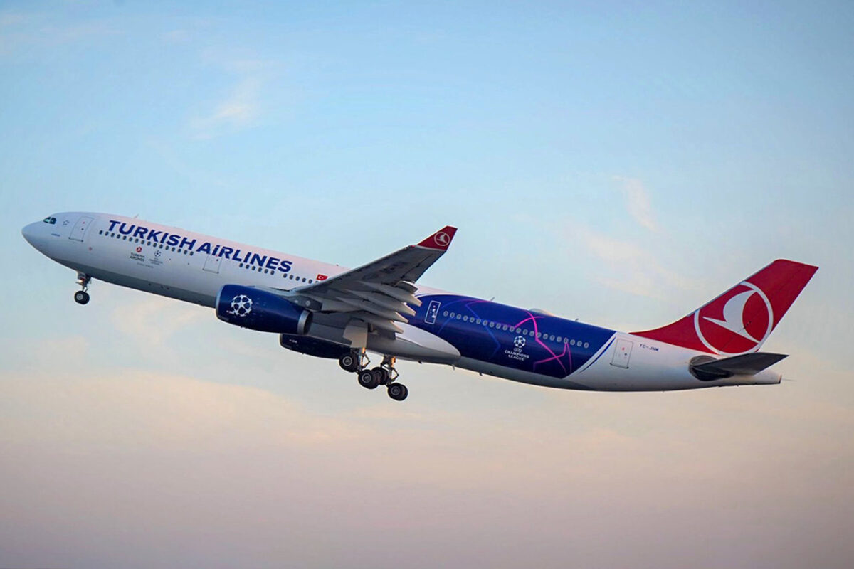 Patrocinadora da Champions League, Turkish Airlines apresenta avião temático para ativar torneio