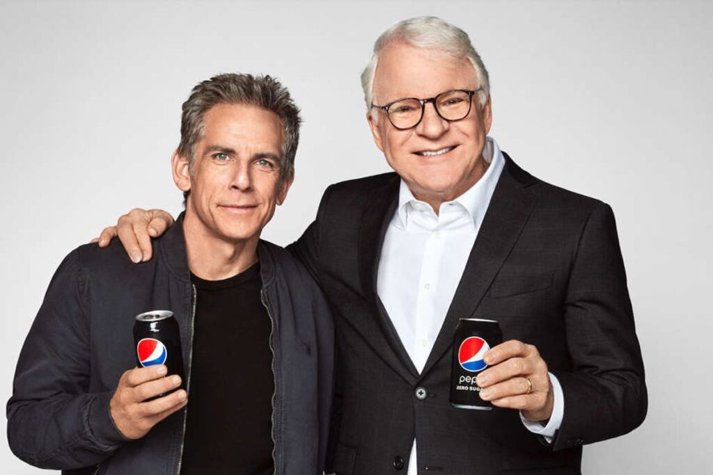 Ben Stiller e Steve Martin estrelam comerciais da Pepsi para o Super Bowl