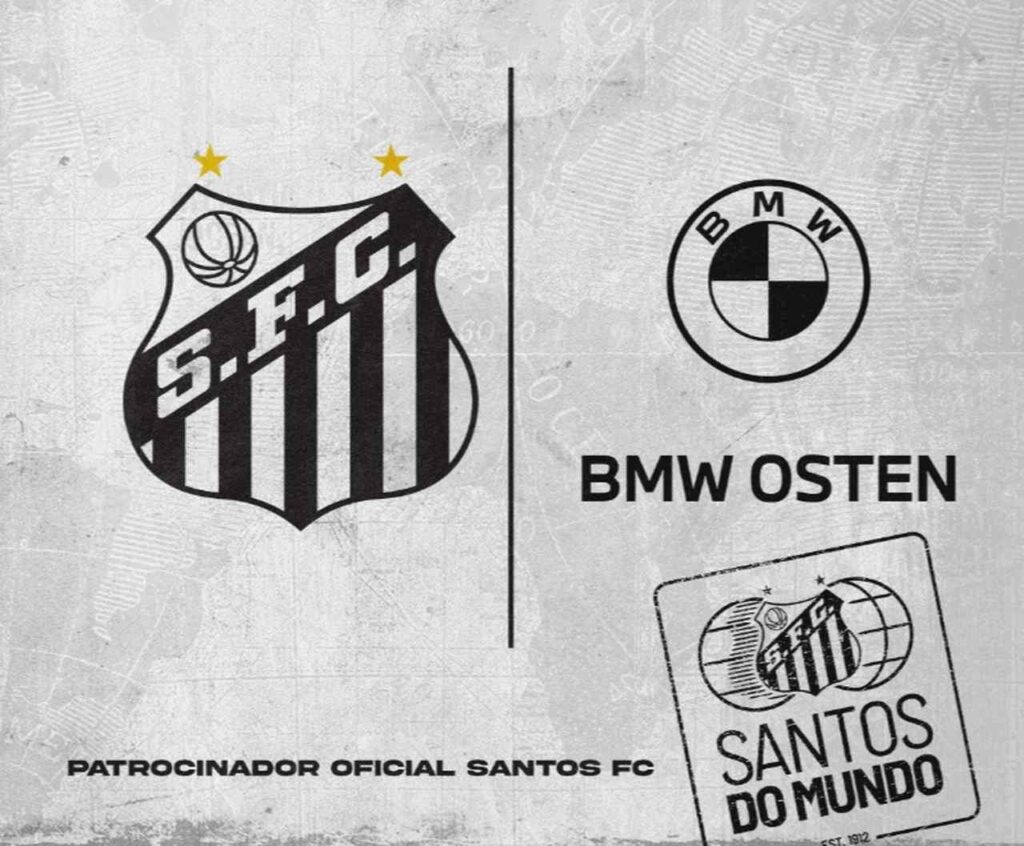 Voltado para o digital, Santos fecha patrocínio com BMW Osten até dezembro de 2023