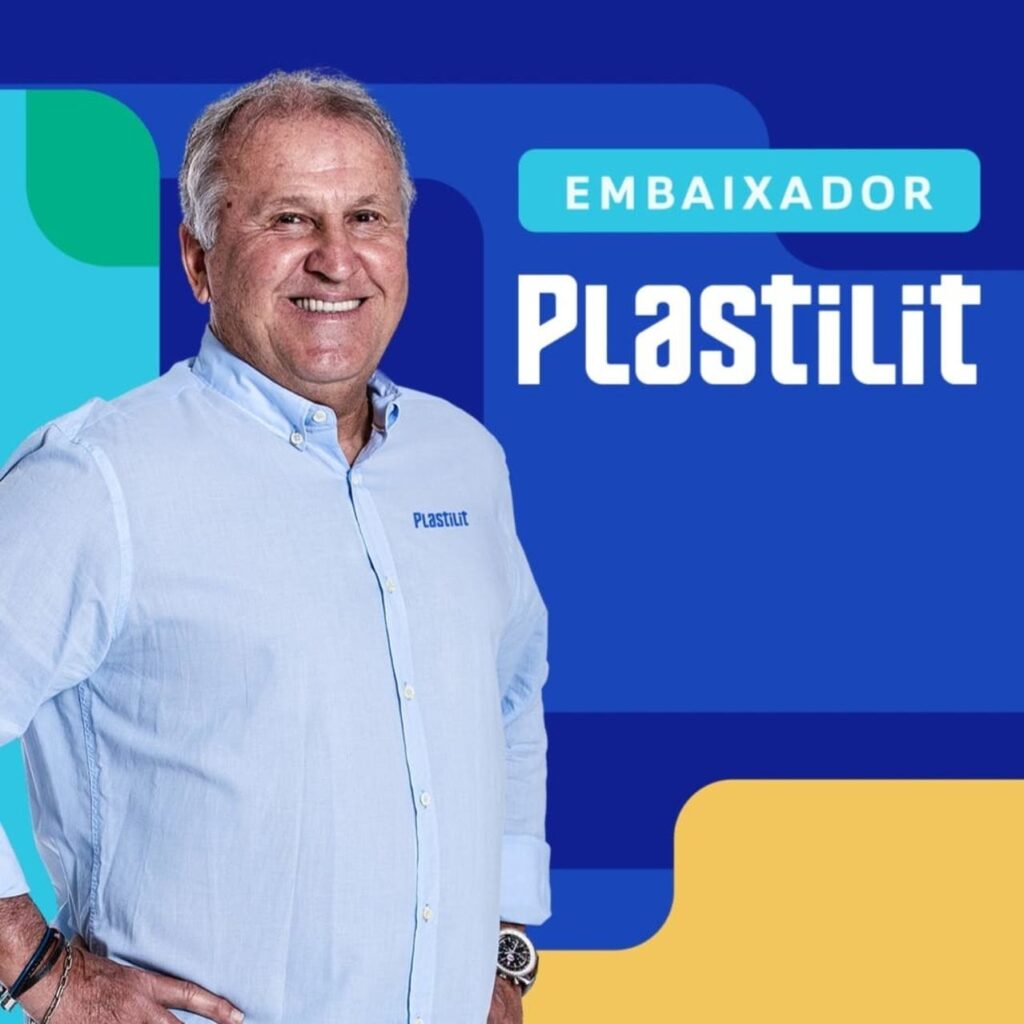 Plastilit anuncia Zico como novo embaixador