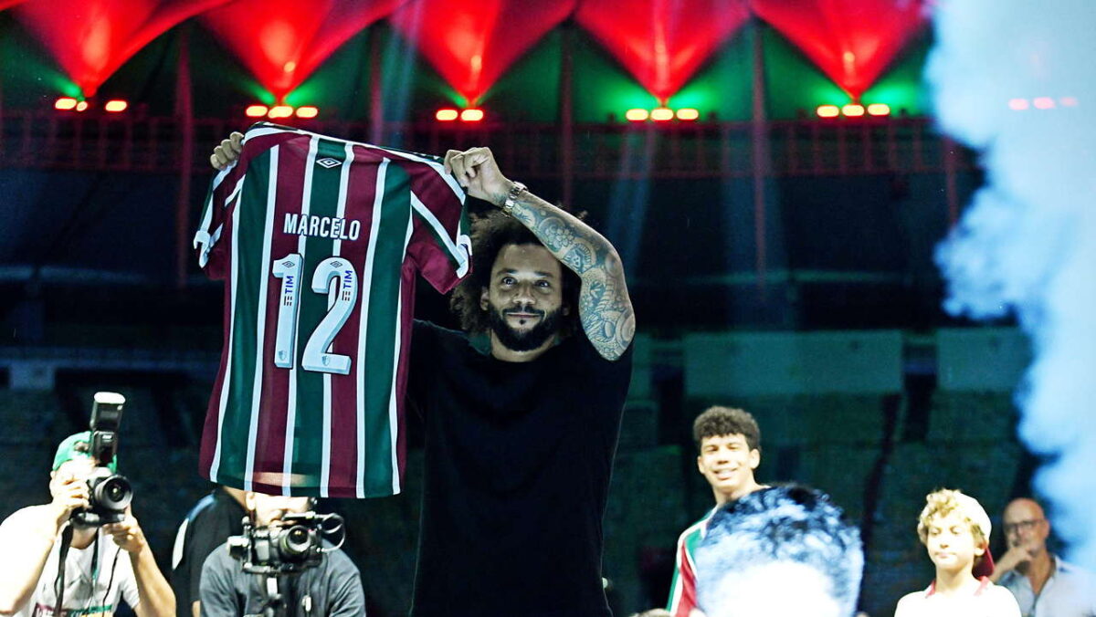Fluminense apresenta Marcelo com festa e ações no Maracanã