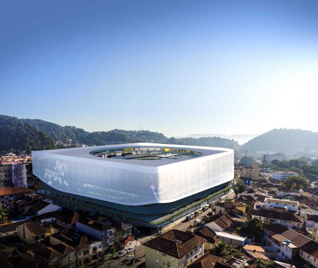 Arquiteto divulga imagens da nova Vila Belmiro