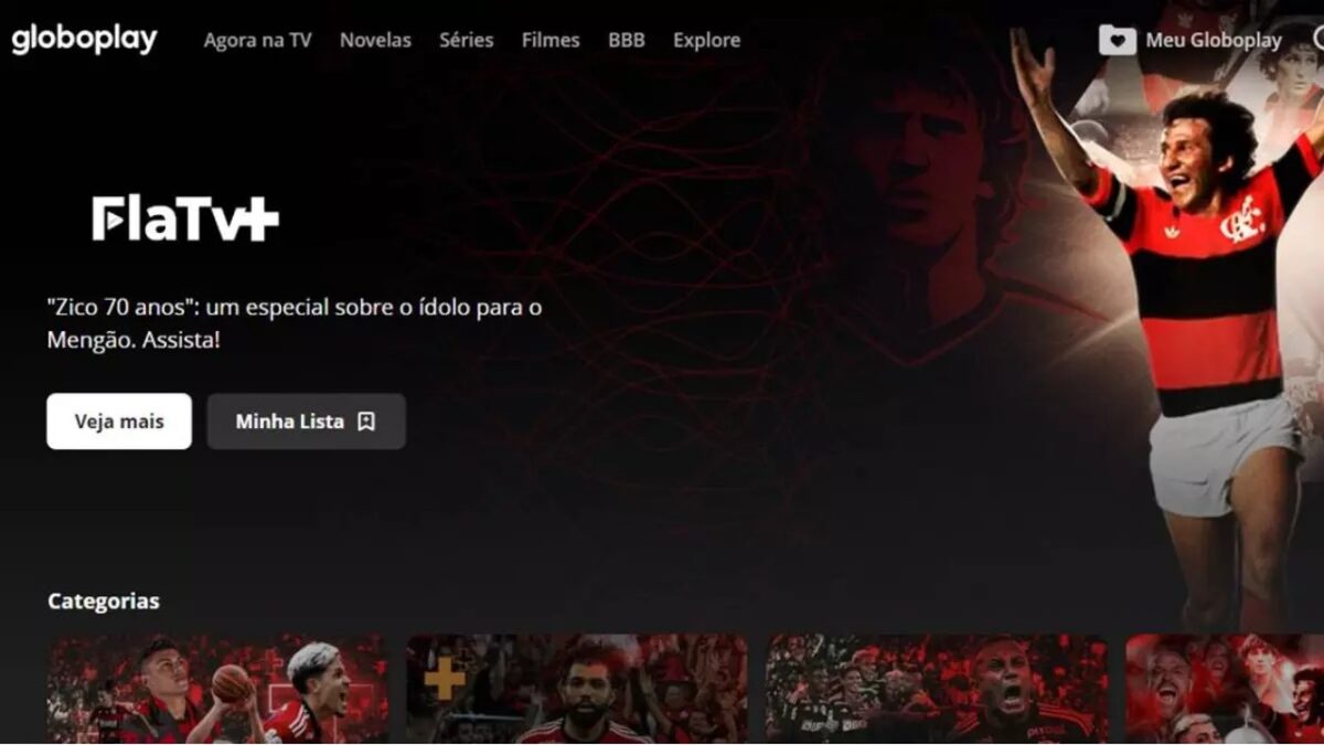 FlaTV+ será comercializada dentro do Globoplay