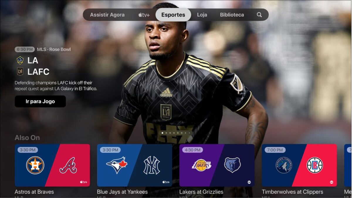 Apple Tv permitirá assistir a até quatro eventos esportivos ao vivo simultaneamente