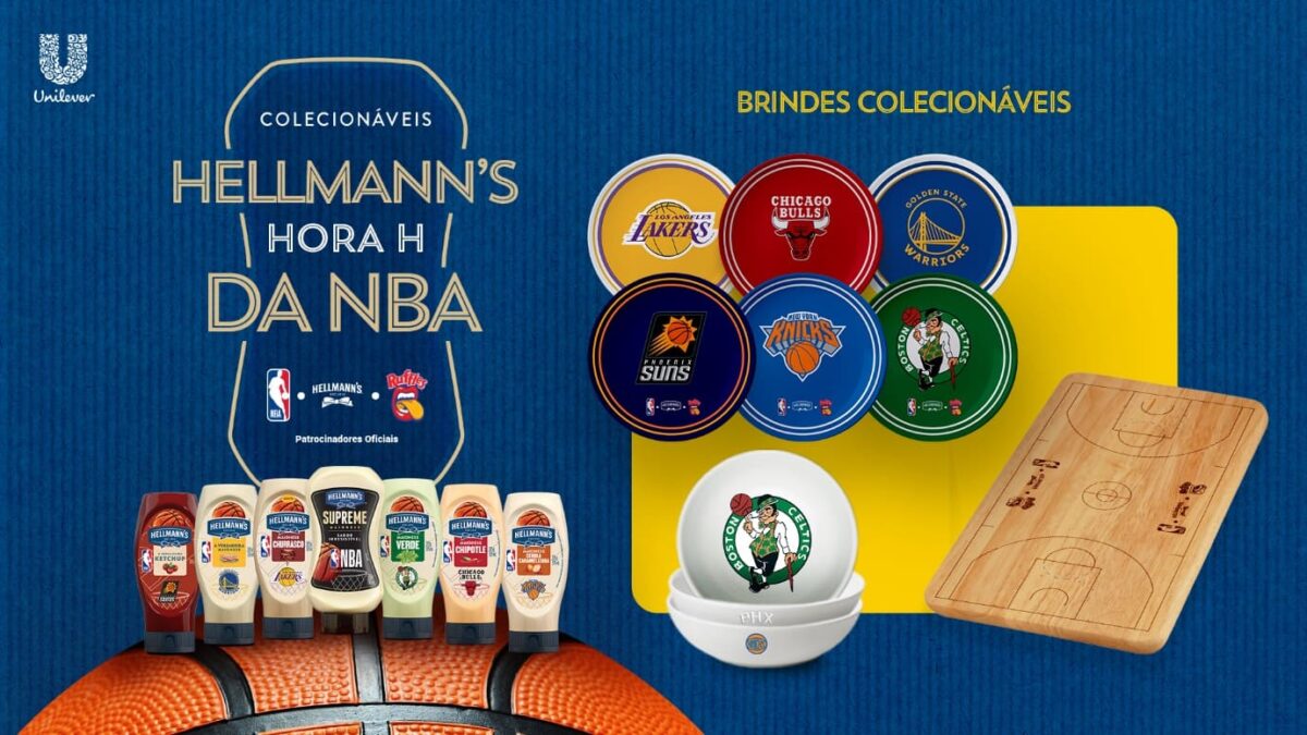 Hellmann’s lança promoção e novas embalagens temáticas com equipes da NBA