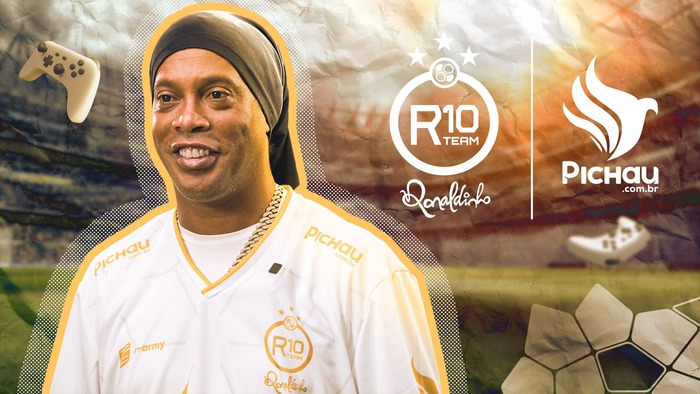 Pichau anuncia parceria com Ronaldinho Gaúcho e R10 Team com foco em futebol virtual