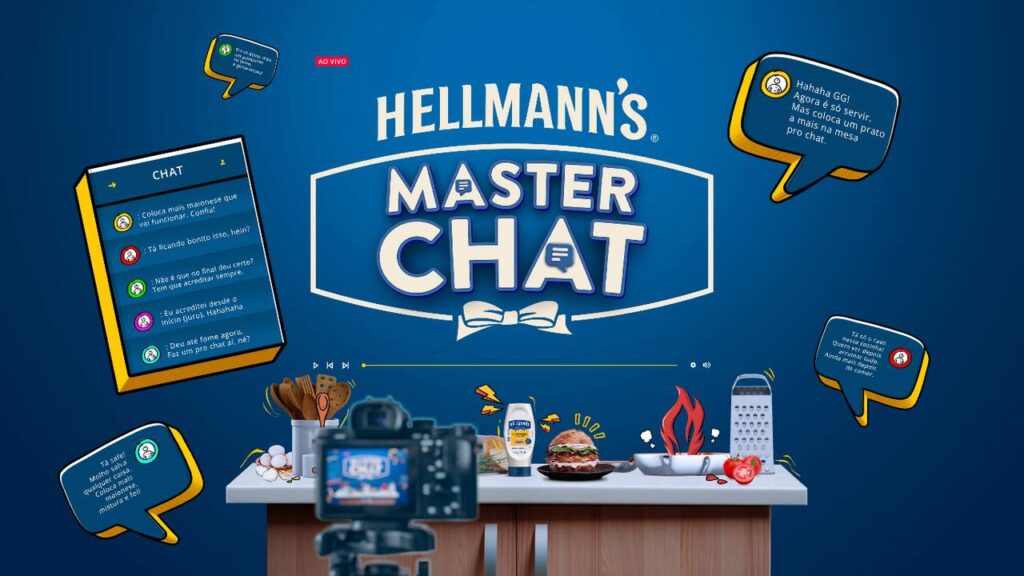 Hellmann’s convida gamers a se aventurar na cozinha comandados pelo chat