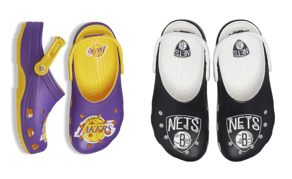 Crocs e NBA lançam nova coleção com Brooklyn Nets e Los Angeles Lakers
