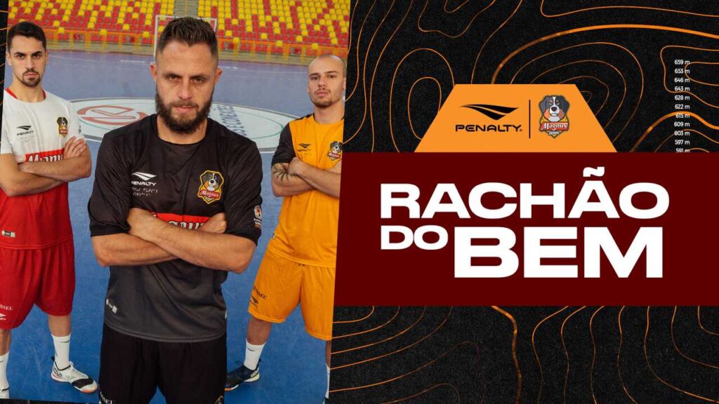 Penalty e Magnus Futsal promovem “Rachão do Bem” com doação de kits para projetos sociais