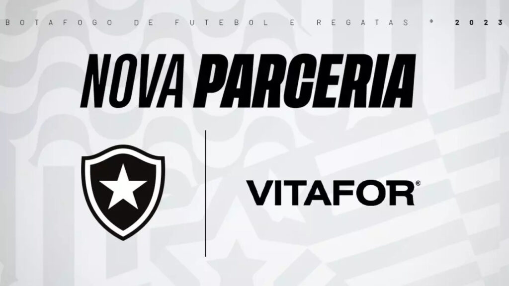 Botafogo fecha patrocínio com marca de suplementos nutricionais Vitafor