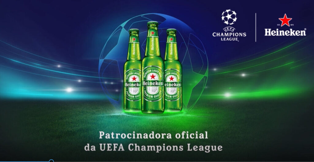 Após F1, Heineken renova patrocínio à Champions League até 2026/2027