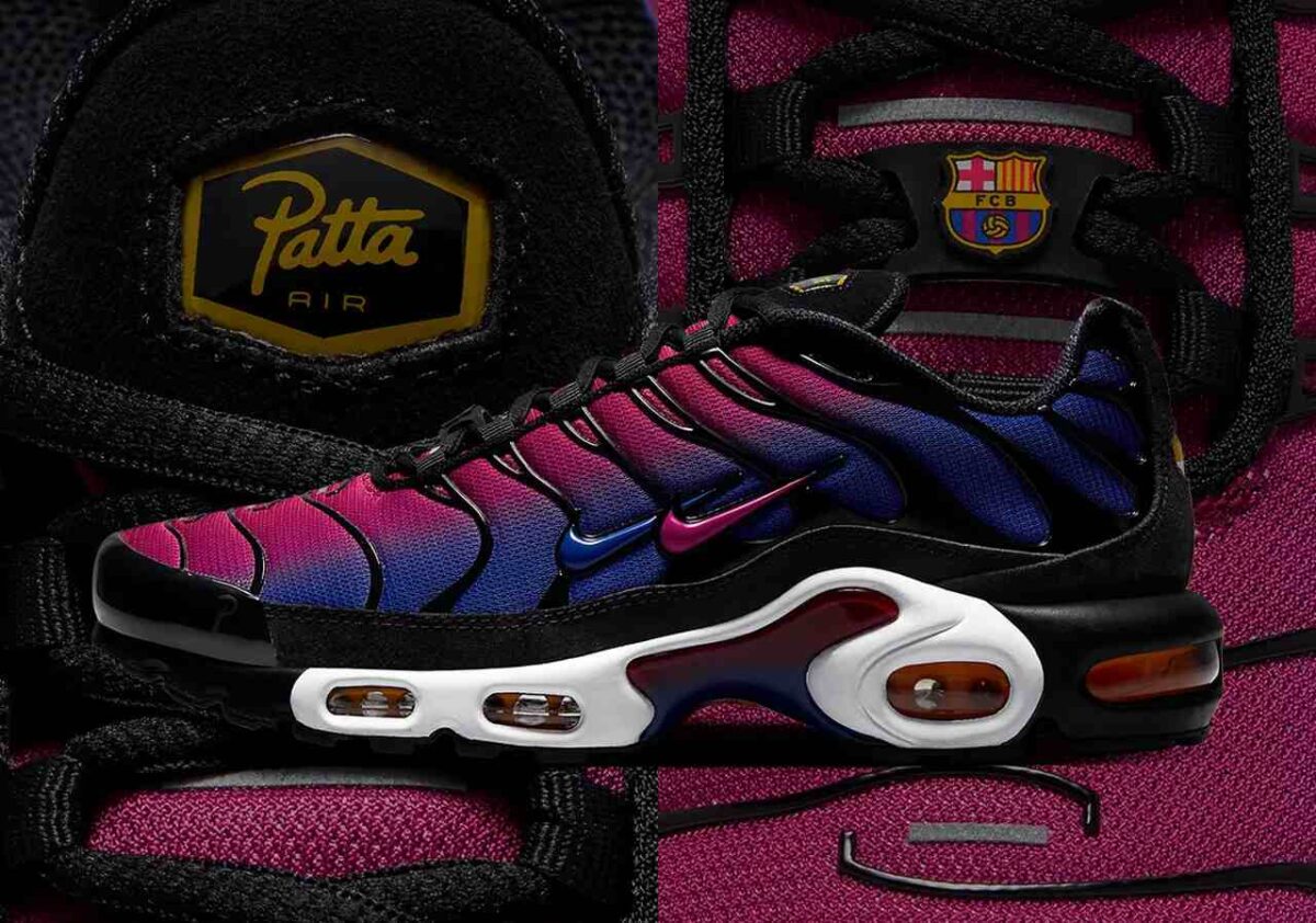 Com as cores do Barcelona, Nike e Patta inovam no modelo Air Max Plus