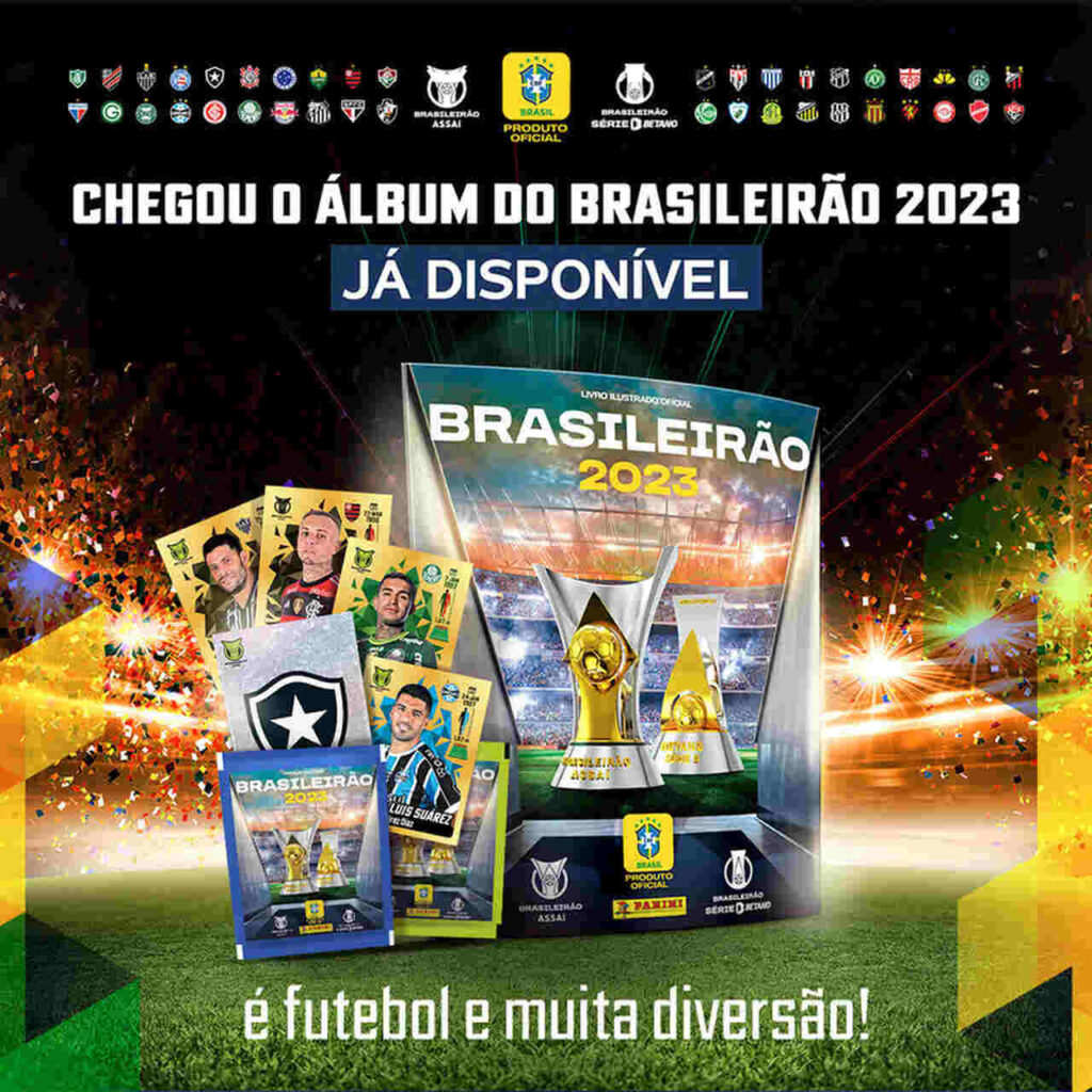 Panini apresenta álbum de figurinhas do Brasileirão 2023