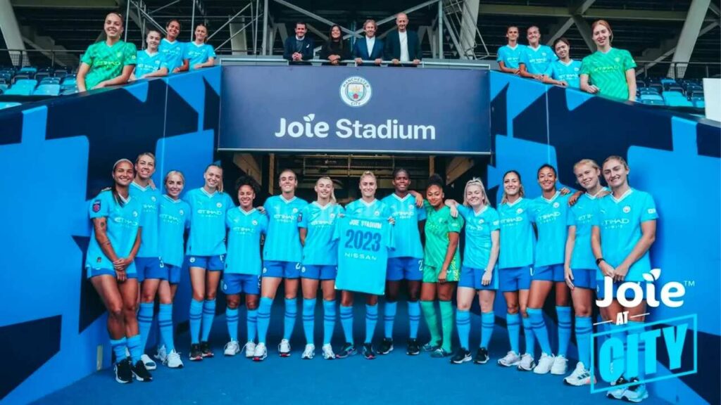 Joie acerta naming rights do estádio do Manchester City feminino