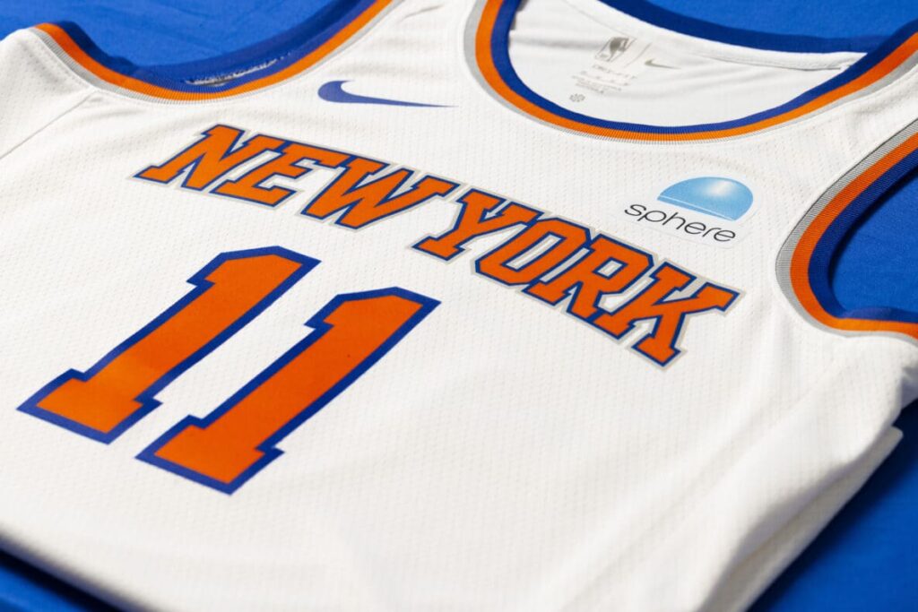 Sphere é a nova patrocinadora de camisa do New York Knicks