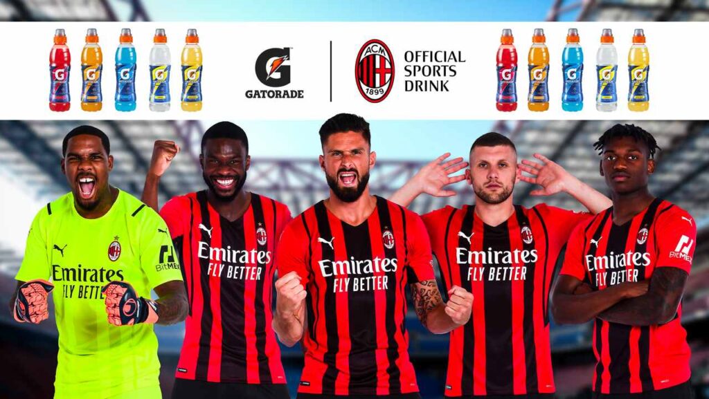 Milan renova acordo de patrocínio com a Gatorade