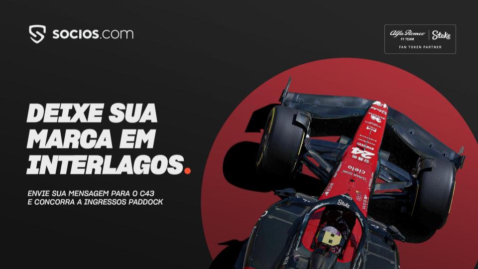 Socios.com levará fãs da F1 ao paddock da Alfa Romeo